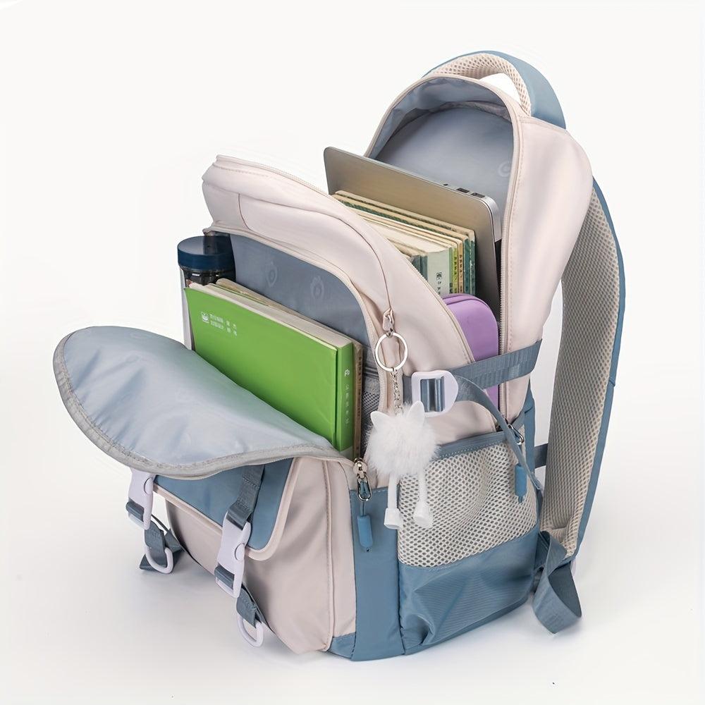 Mochila Escolar Feminina com Chaveiro