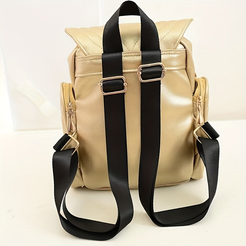 Mochila de Couro com Alça Ajustável - Coruja