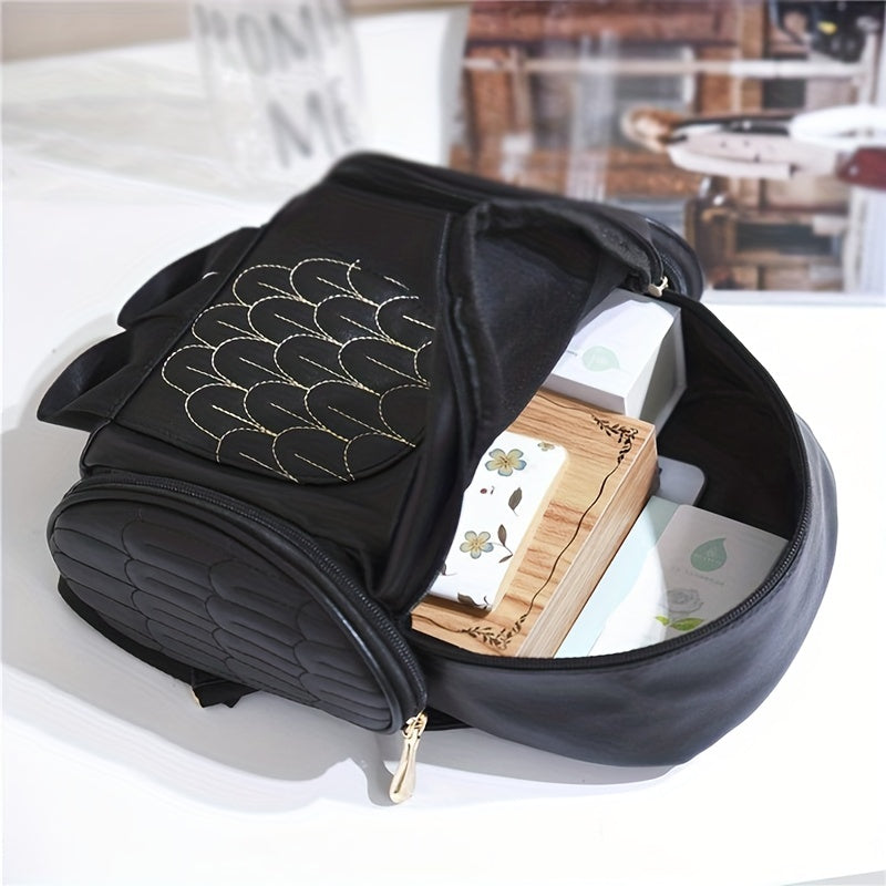 Mochila de Couro com Alça Ajustável - Coruja