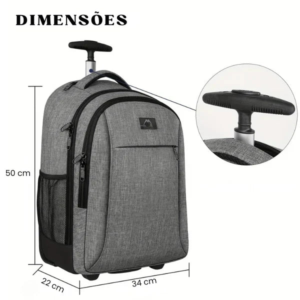 Mochila de Viagem com Rodas Notebook