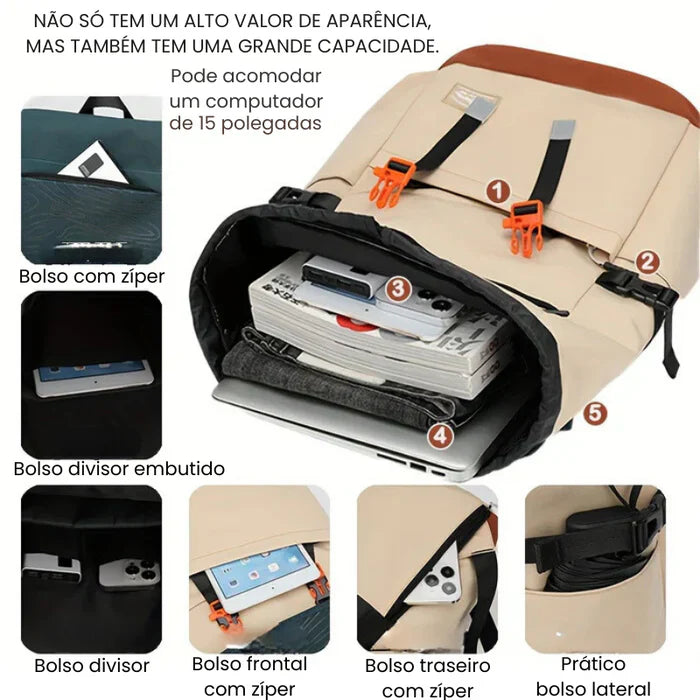 Mochila de Viagem para Notebook 15" Trek