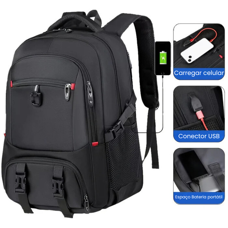 Mochila de Viagem Impermeável Wander