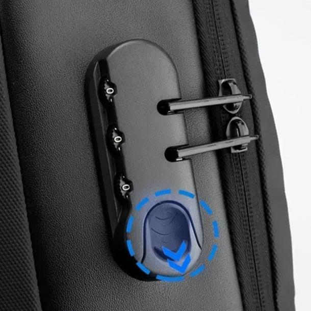 Mochila de Viagem Masculina Anti-furto