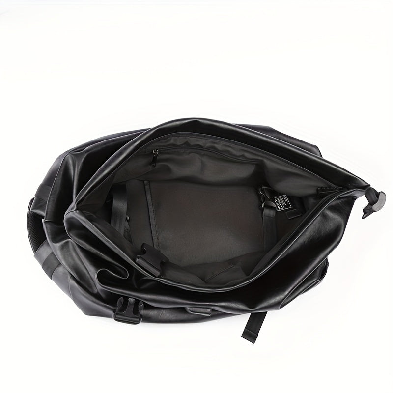 Mochila de Viagem Masculina em Couro - Porta USB