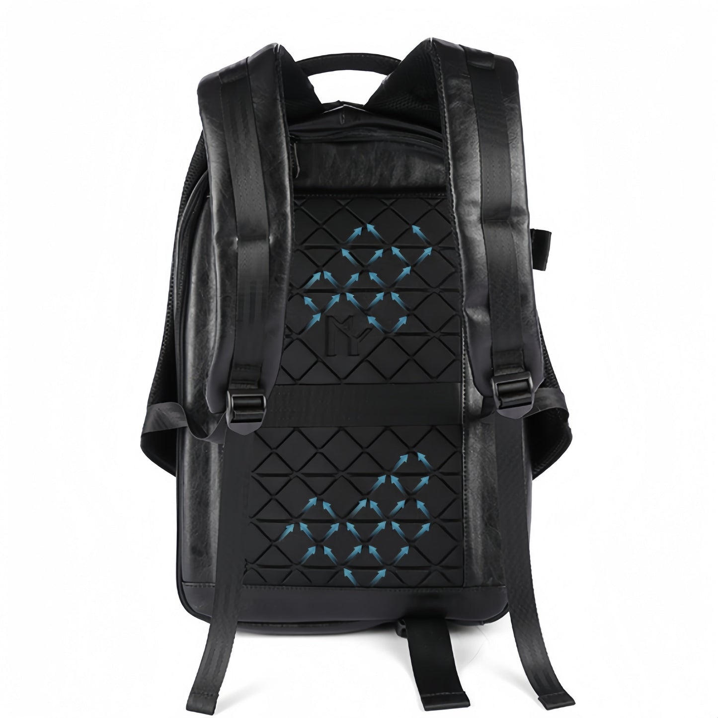 Mochila de Viagem Masculina em Couro - Porta USB