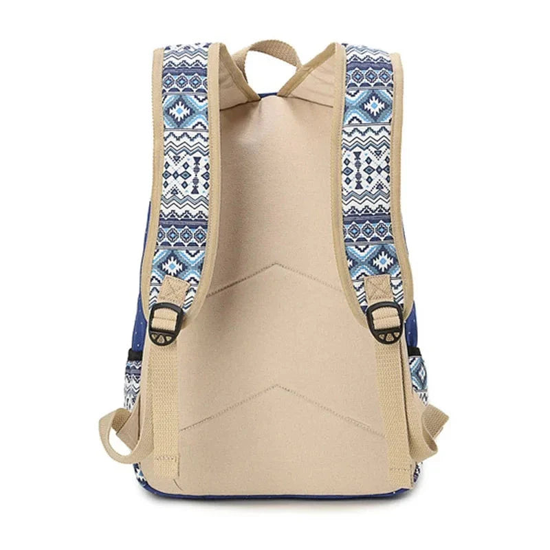 Mochila Escolar Feminina Modelo Hippie