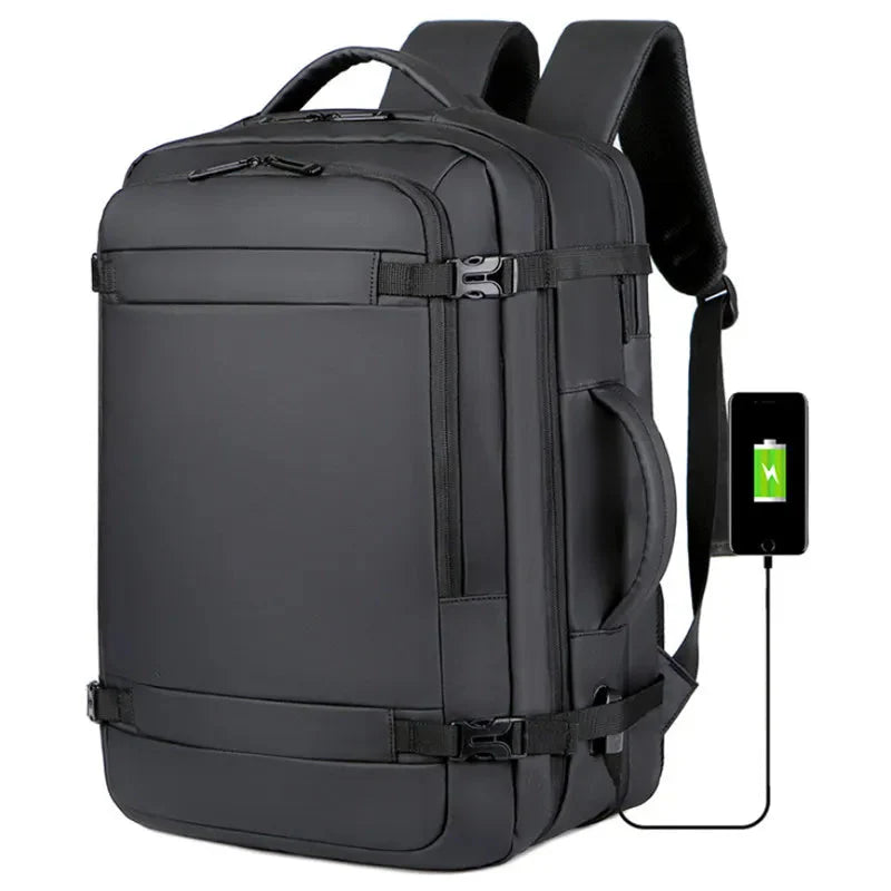 Mochila Masculina Expansível Resistente À Água