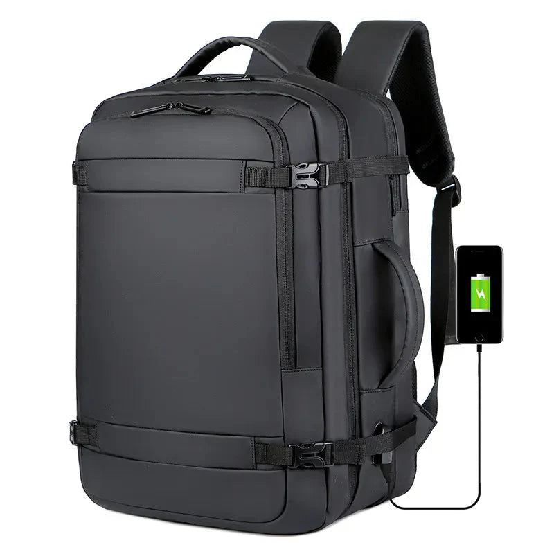 Mochila Masculina Expansível Resistente À Água
