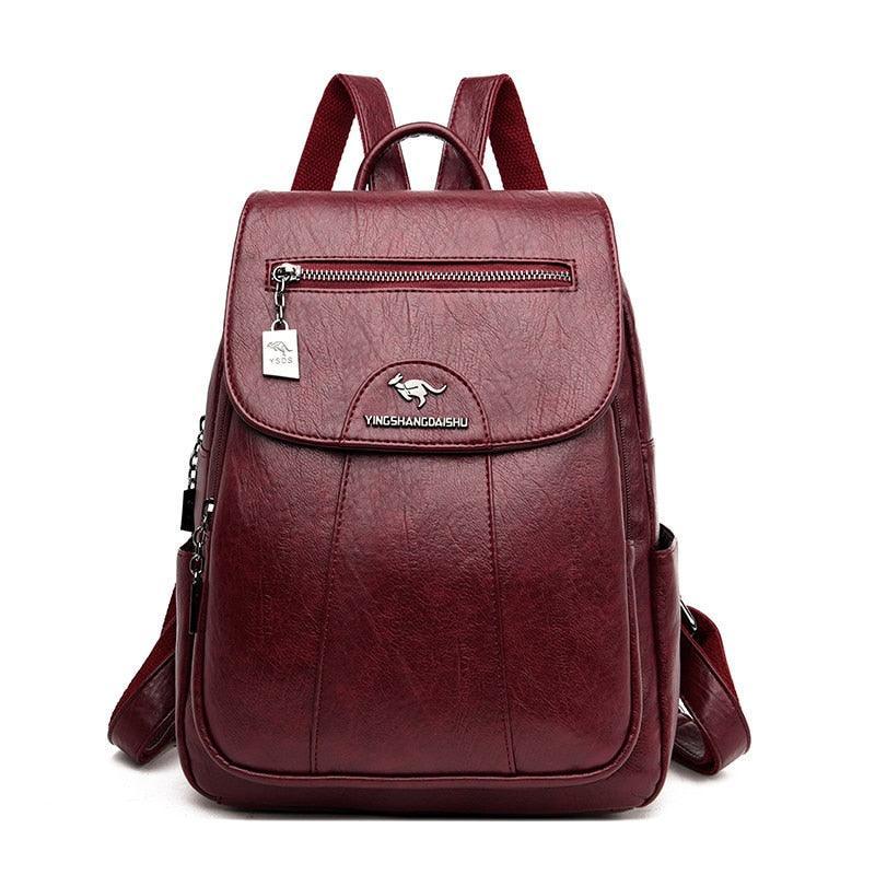 Mochila Feminina de Couro Dolce
