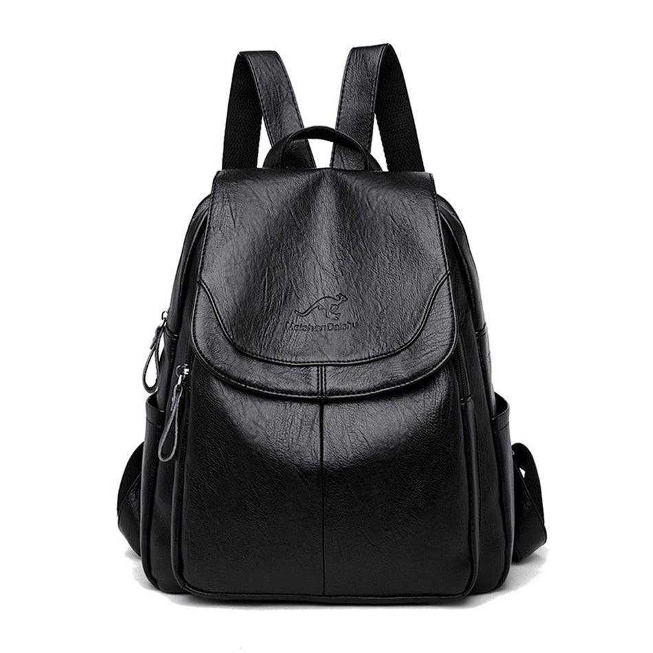 Mochila Feminina de Couro Vintage Luna