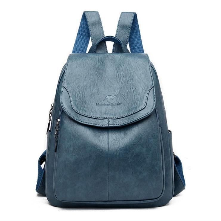 Mochila Feminina de Couro Vintage Luna