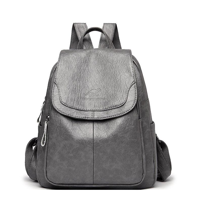 Mochila Feminina de Couro Vintage Luna