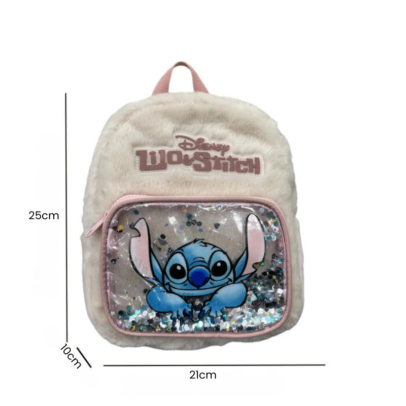 Mochila Feminina Stitch com Lantejoulas