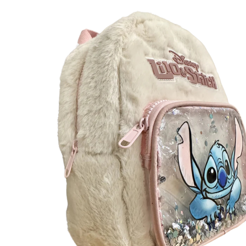 Mochila Feminina Stitch com Lantejoulas