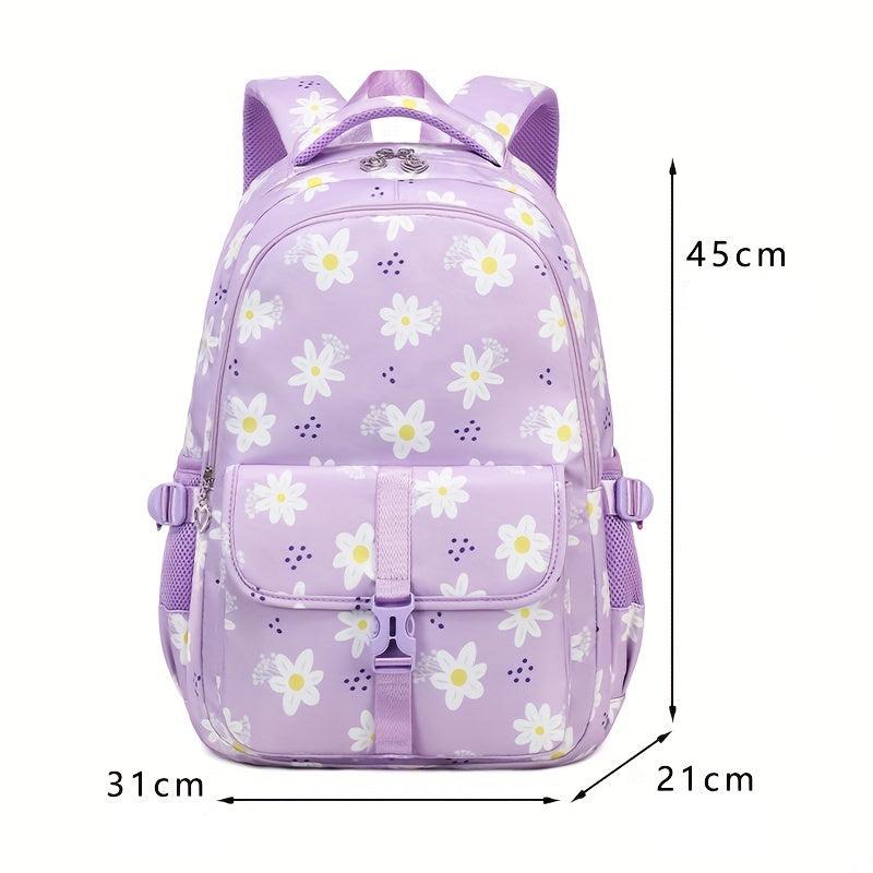 Mochila Escolar Feminina Estampada Violeta