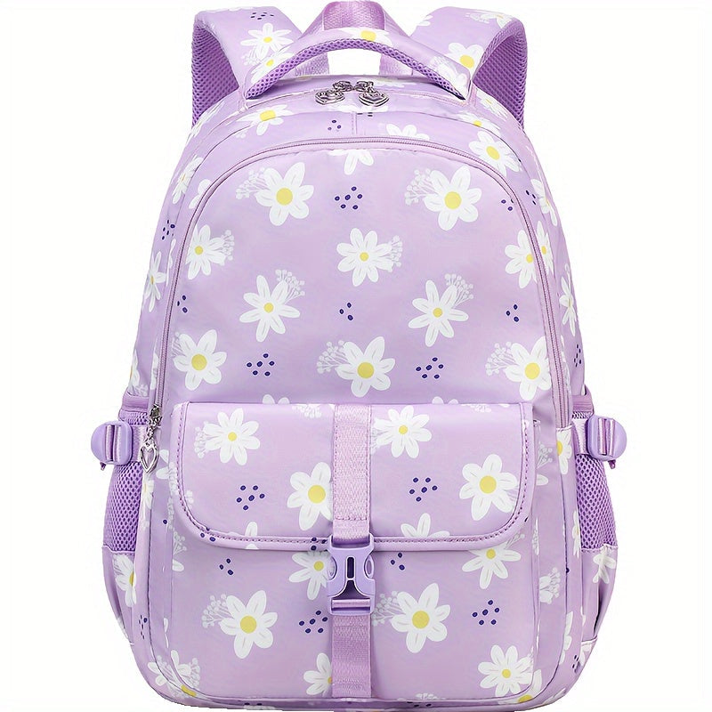 Mochila Escolar Feminina Estampada Violeta