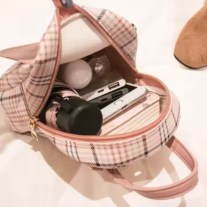 Mochila Feminina de Couro Orquídea
