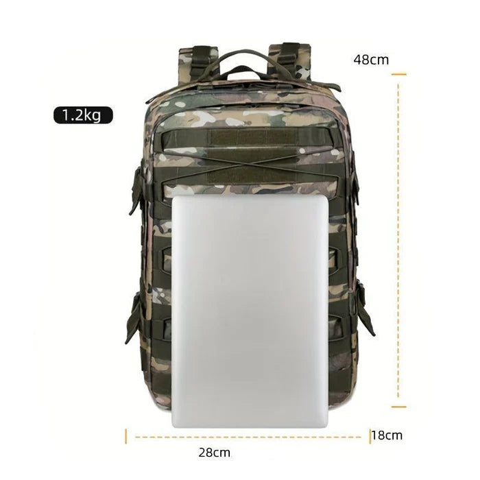 Mochila Tática 50L Camuflada Resistente