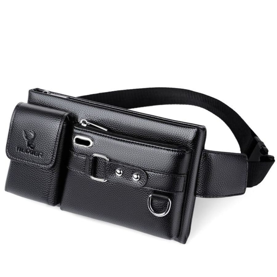 Bag Masculina Transversal de Couro Legítimo