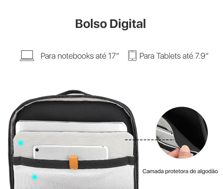 Mochila de Viagem Expansível Executiva