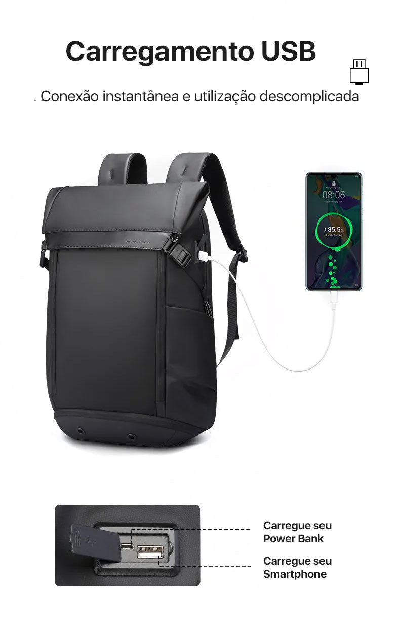 Mochila de Viagem Expansível Executiva