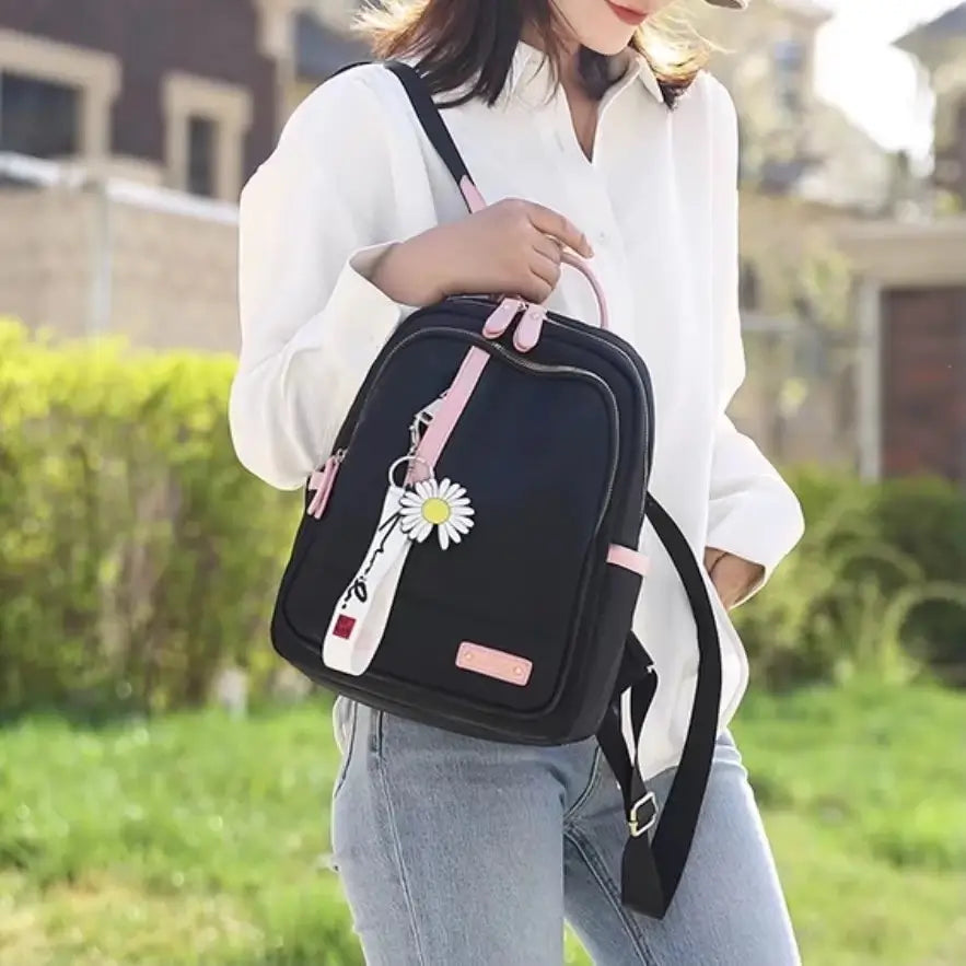 Mochila Escolar Feminina À prova d'água Luna