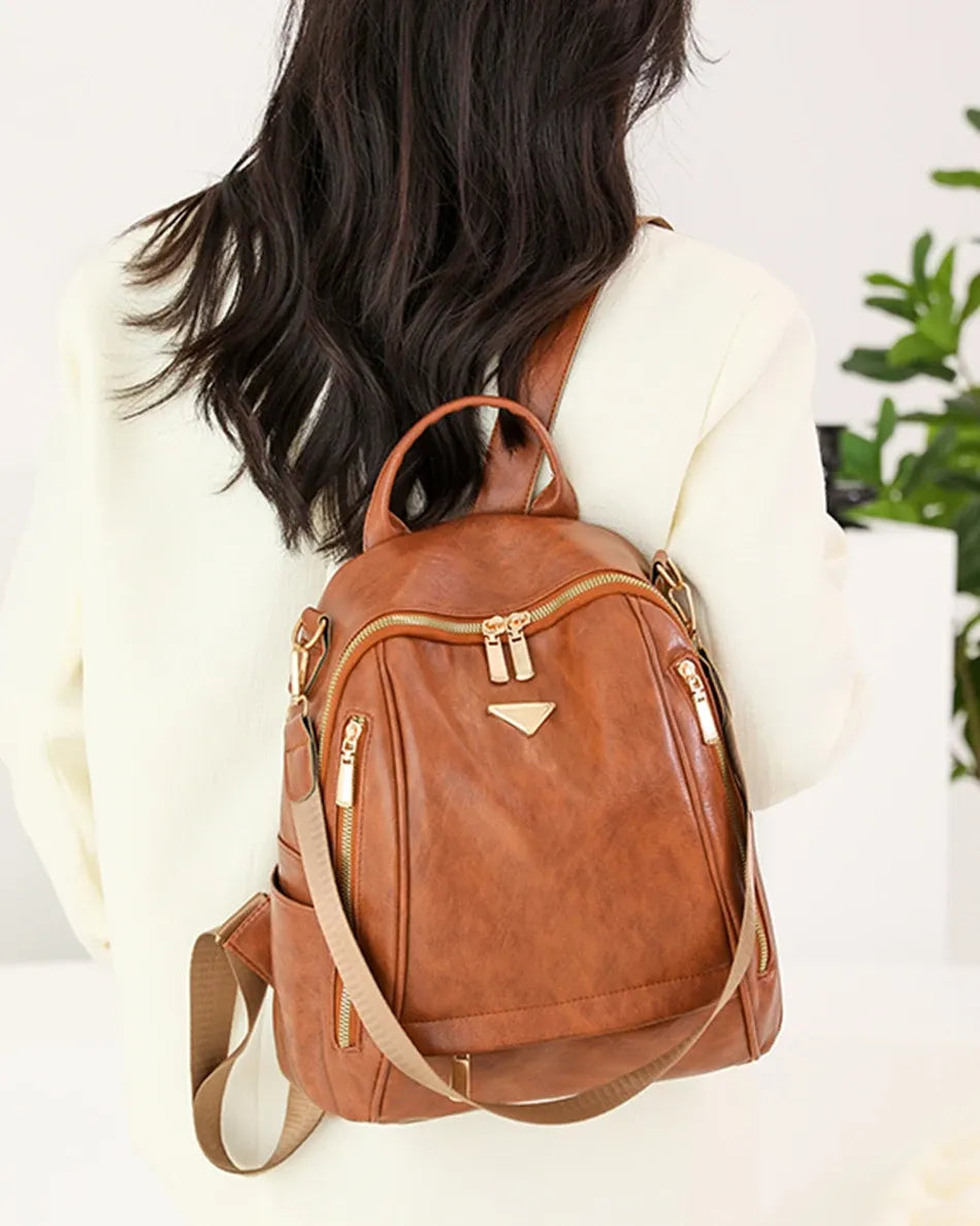 Mochila Feminina de Couro Legítimo Serenity