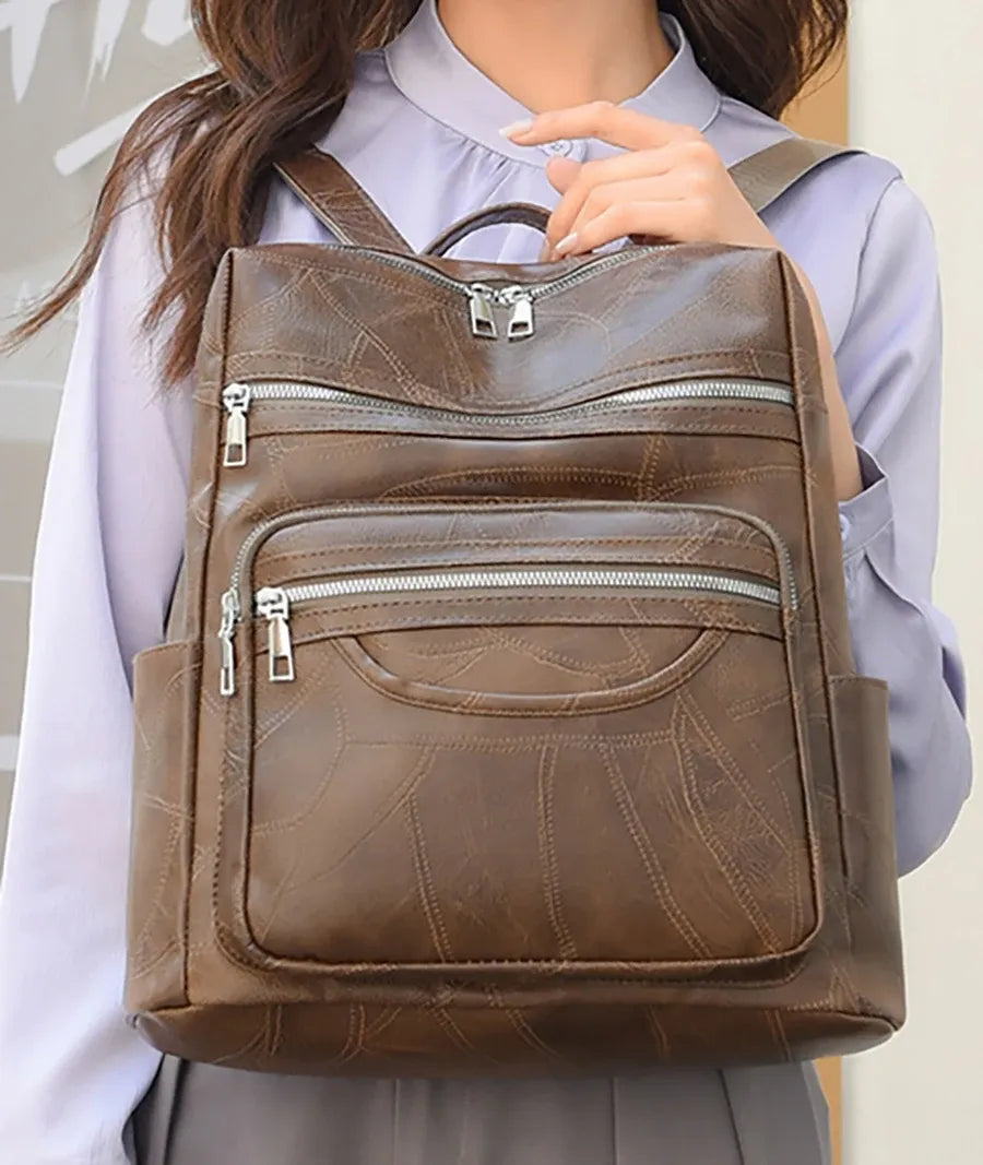 Mochila Feminina de Couro Legítimo Grace