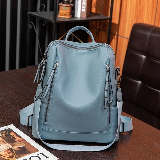 Mochila Feminina de Couro Violet