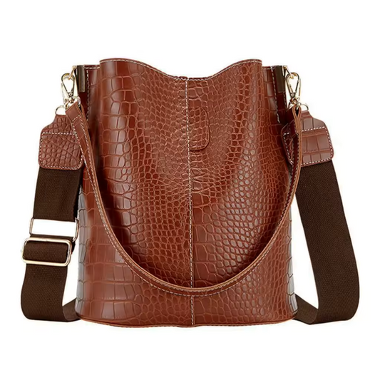 Bolsa Feminina de Couro Crocodilo