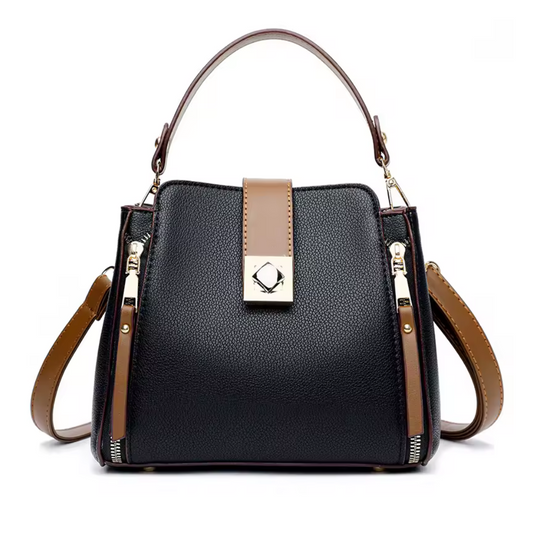 Bolsa Feminina de Couro Genuíno Luxo Caitlin