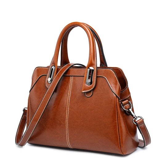 Bolsa Feminina de Couro Genuíno Naomi