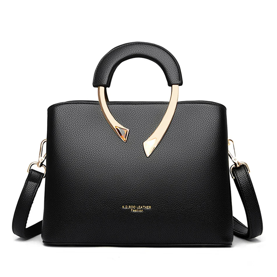 Bolsa Feminina de Couro Genuíno Scarlett