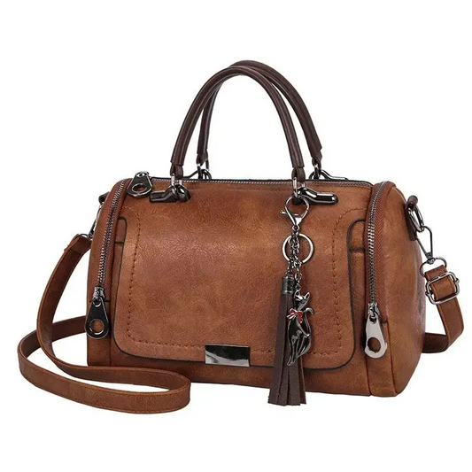 Bolsa Feminina de Couro Genuino Safira Hernandes
