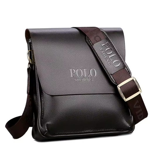 Bolsa Masculina de Couro - Polo Videng