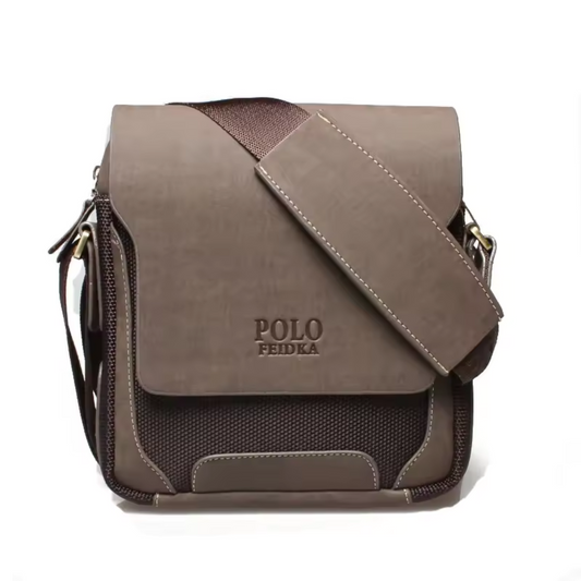 Bolsa Masculina de Couro Genuíno - Polo Pro