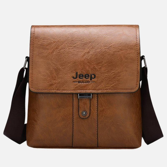 Bolsa Masculina de Couro Jeep Transversal