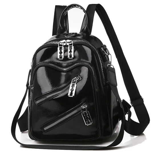 Mochila Feminina de Couro Legítimo Paisley