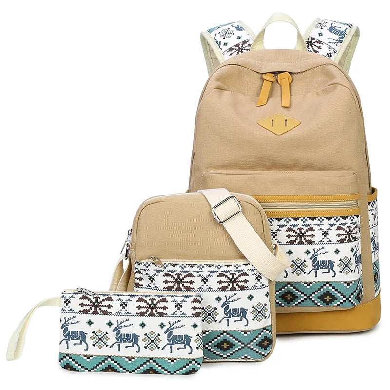 Kit Escolar Hippie - Mochila, Lancheira e Estojo 2