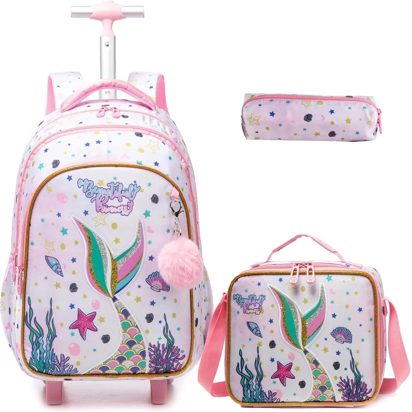 Mochila Escolar Feminina Estampa Coração 15