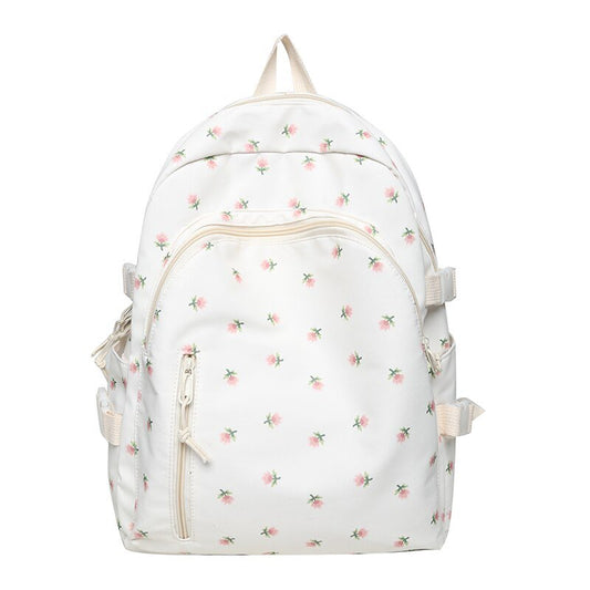 Mochila Escolar Feminina Floral Impermeável