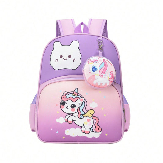 Mochila Escolar Feminina Infantil Unicórnio