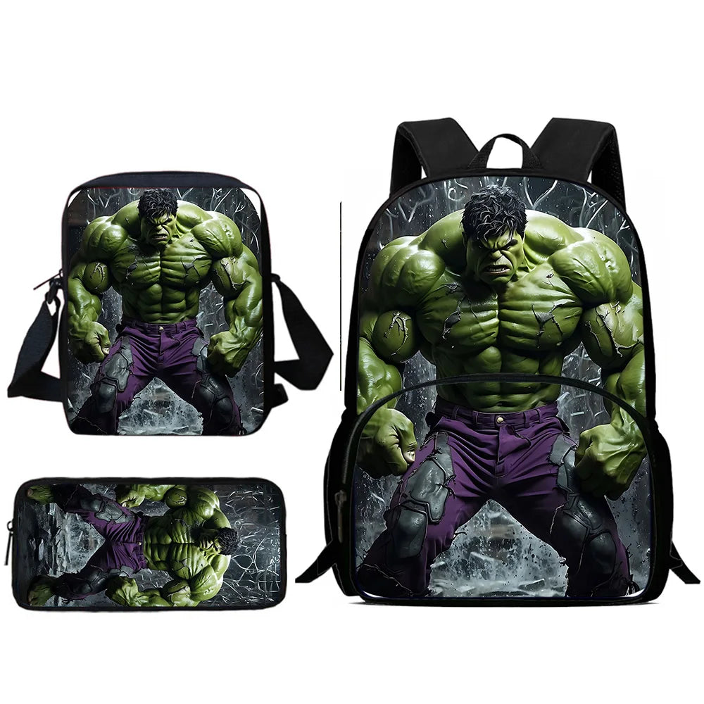 Mochila Escolar Infantil Hulk Super Herói 2