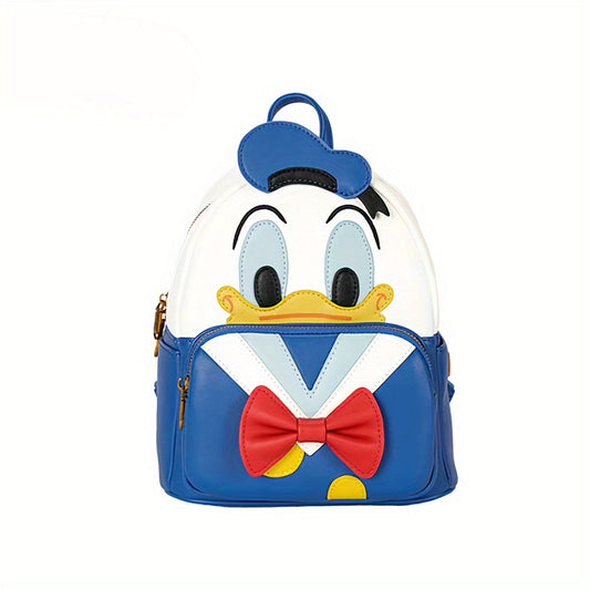 Mochila Escolar Pato Donald de Couro