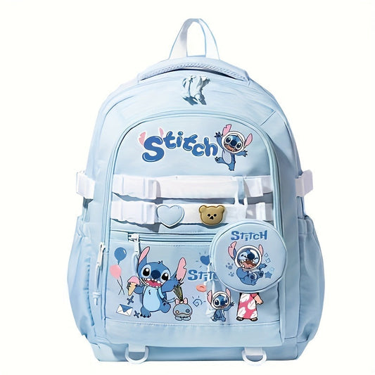 Mochila Escolar À Prova D'Água Stitch
