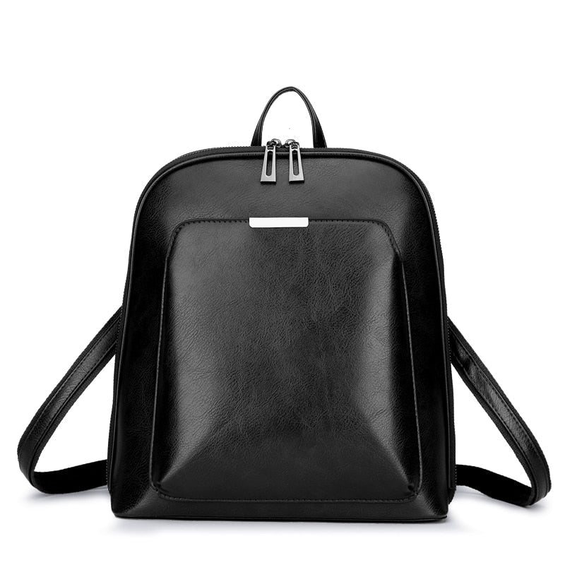 Mochila Feminina de Couro Vintage Luxo 3