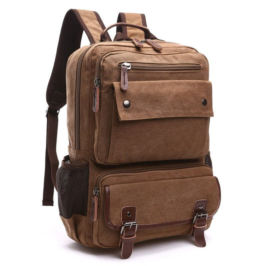 Mochila Masculina de Couro Grande Adventure