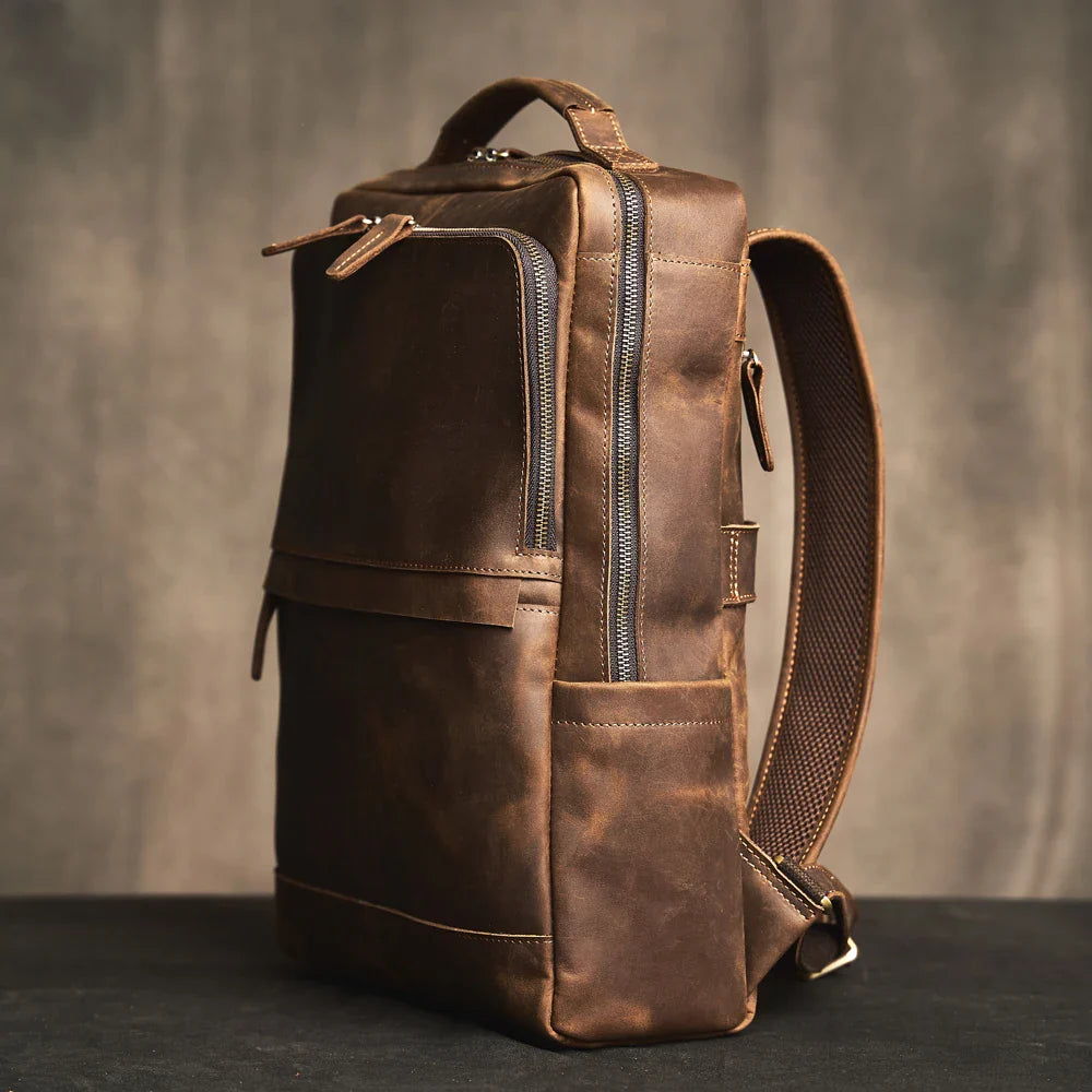 Mochila Masculina de Couro Legitimo PackPro 5