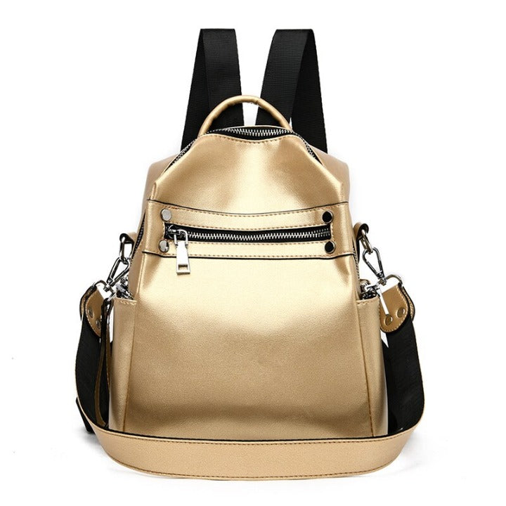 Mochila de Couro Feminina À Prova D' Água Mayse 10