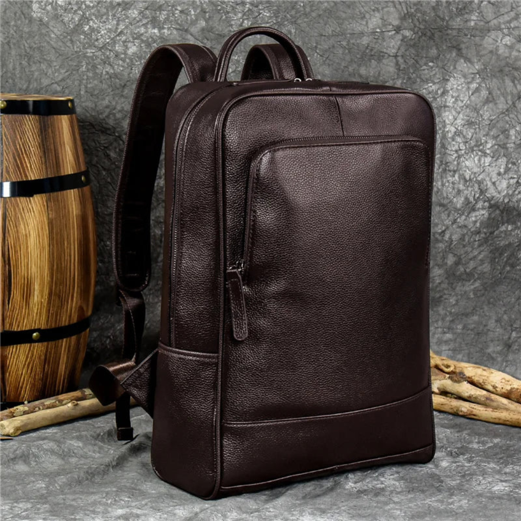 Mochila de Couro Legitimo para Notebook 15.6 Vinci 8